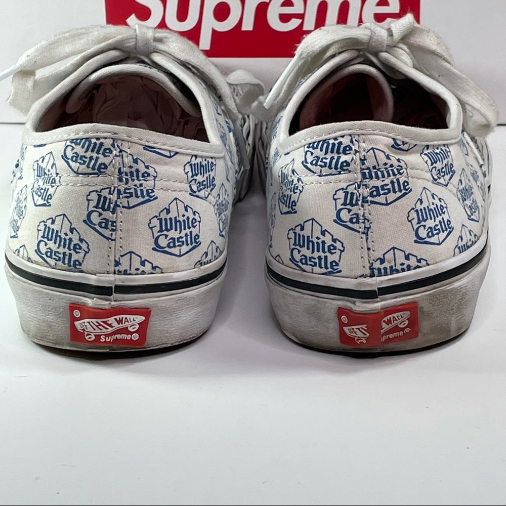 Supreme Vans White Castle Mens Size 10 Lace up Sneakers Shoes - Picture 7 of 13